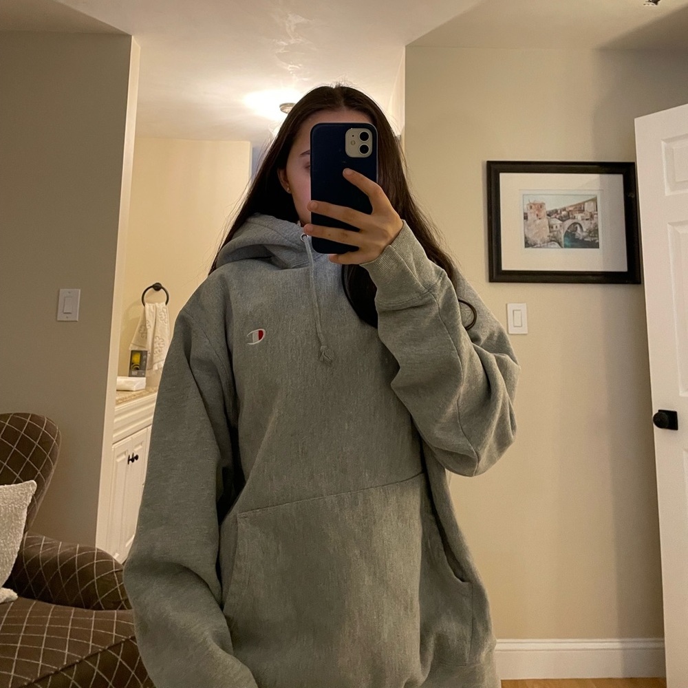 Champion grey hoodie